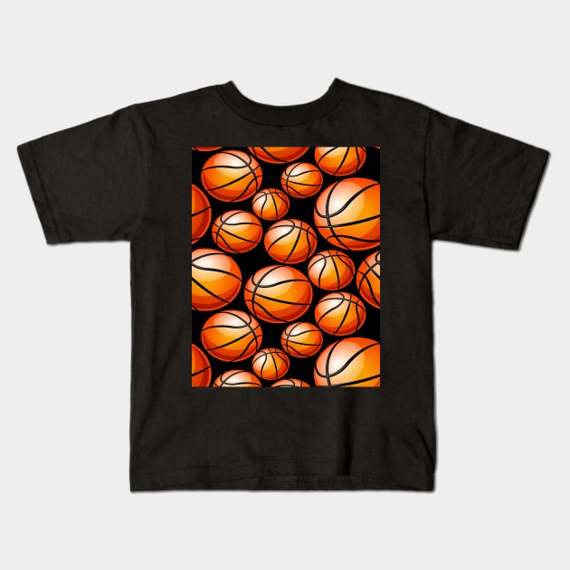 Basketball Kids T-Shirt by DragonTees